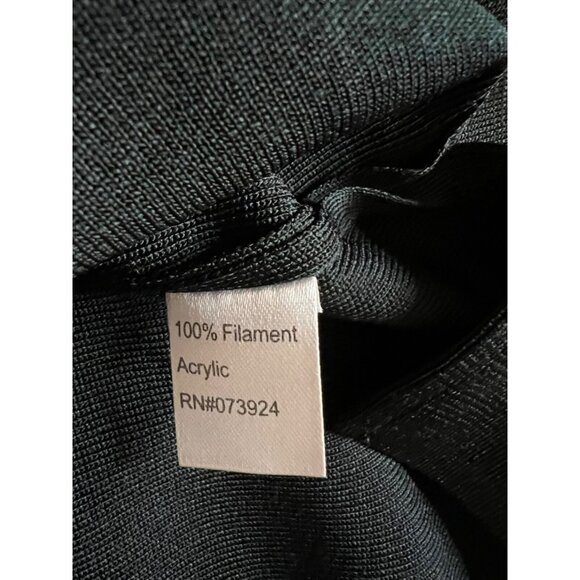 Ming Wang Dress S Small Black Stretch Knit Crew Neck Tank $250 NEW - Picture 11 of 13